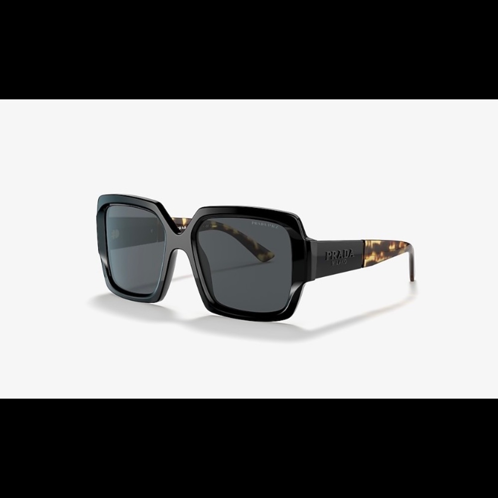 Authentic New Women Prada Monochrome logo Sunglasses